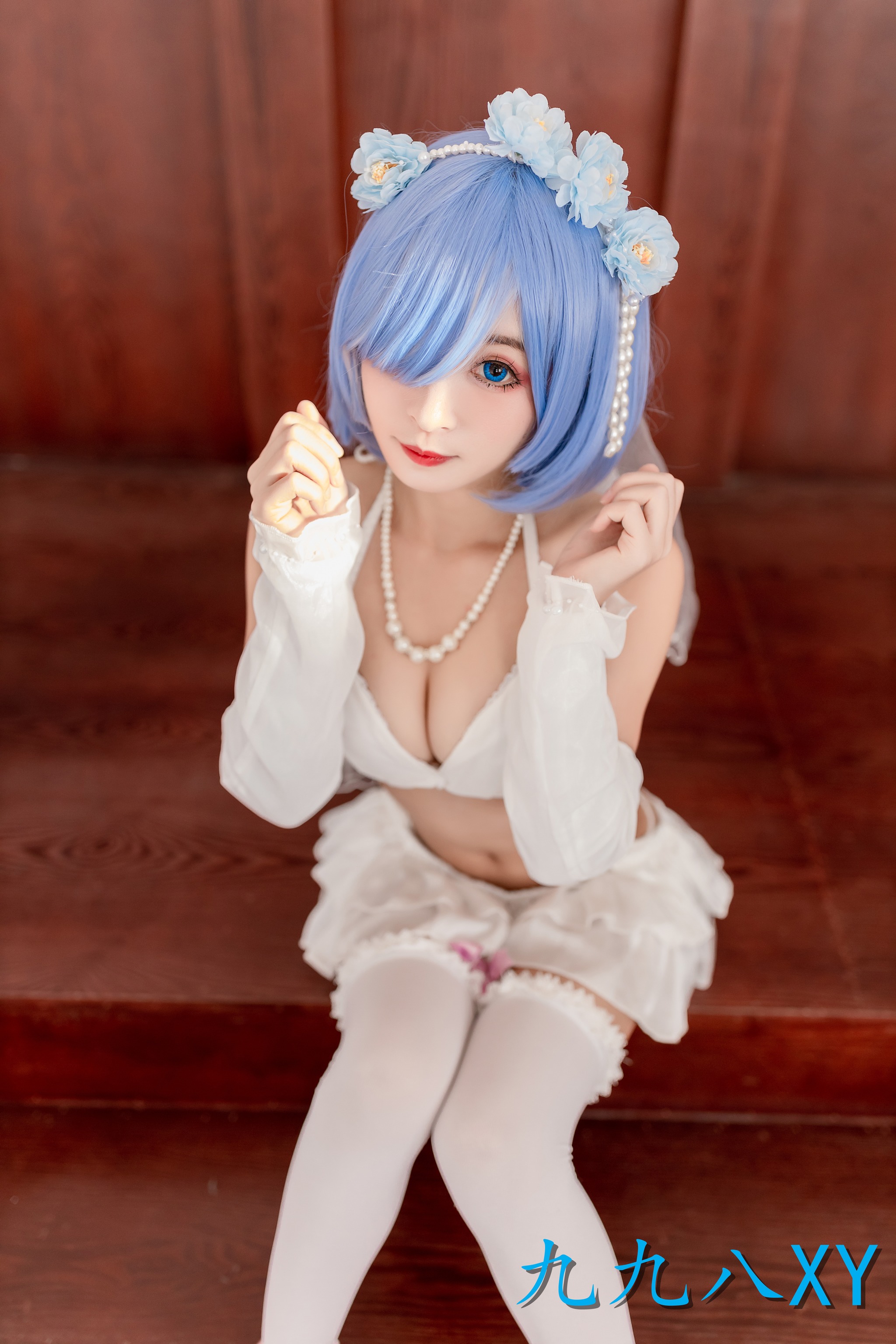 图片[1]-九九八吖 – NO.019 蕾姆花嫁[42P]-XikXak